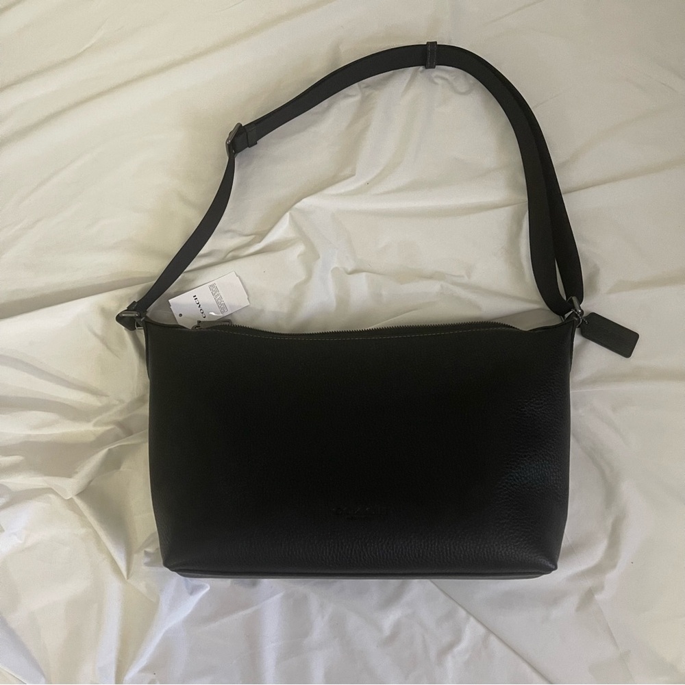 Coach Finn Black Leather Bag
